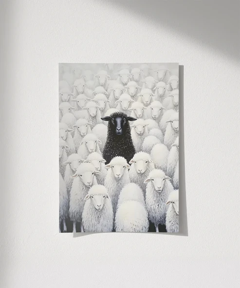 Çerçevesiz Poster Sürüde Bir Terslik Var ürün görseli