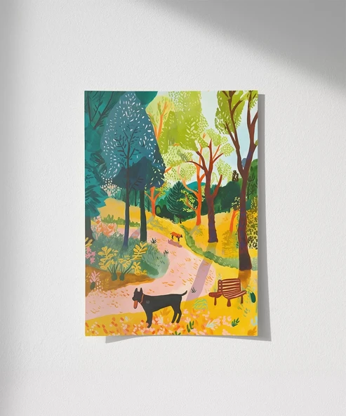 Çerçevesiz Poster Doğadaki Dostlar - Resim 8