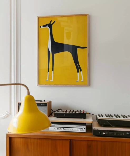 Çerçevesiz Poster Kuyrukta Denge - Resim 4