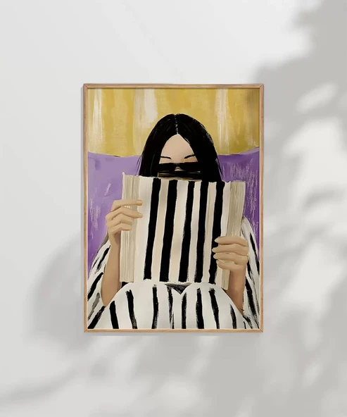 Çerçevesiz Poster Çizgili Düşünceler Serisi - Resim 7