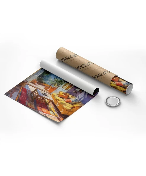 Çerçevesiz Poster Akdeniz İç Mekânları - Resim 8