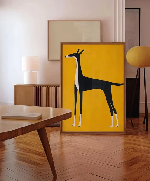 Çerçevesiz Poster Kuyrukta Denge - Resim 5