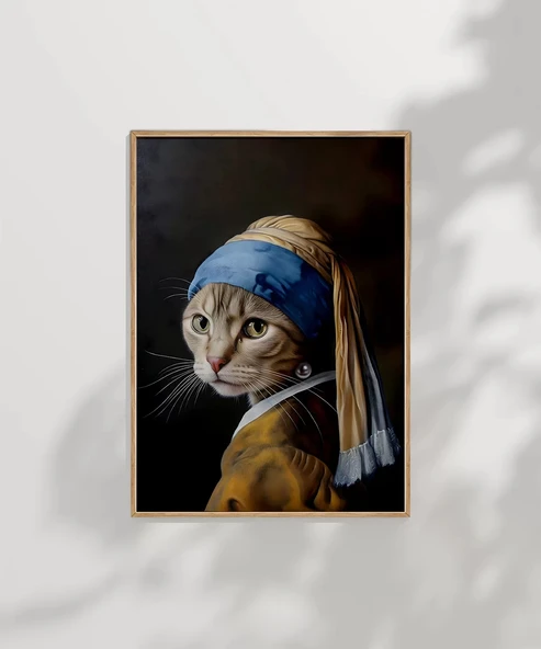 Çerçevesiz Poster Kediyle Yeniden - Resim 7