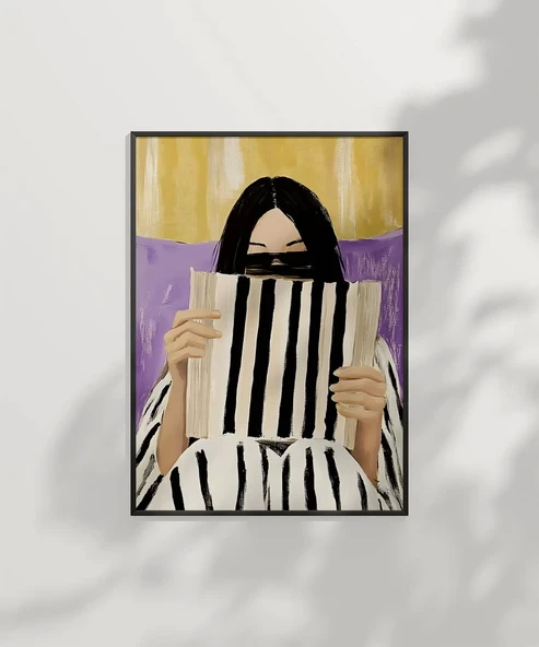 Çerçevesiz Poster Çizgili Düşünceler Serisi - Resim 6