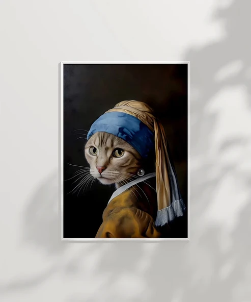 Çerçevesiz Poster Kediyle Yeniden - Resim 2