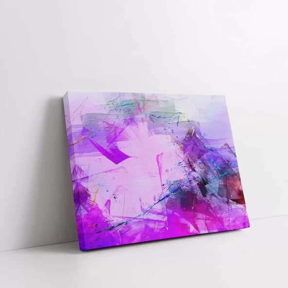 Mor Gezegen Kanvas Tablo - Resim 2