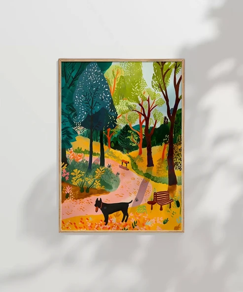 Çerçevesiz Poster Doğadaki Dostlar - Resim 7