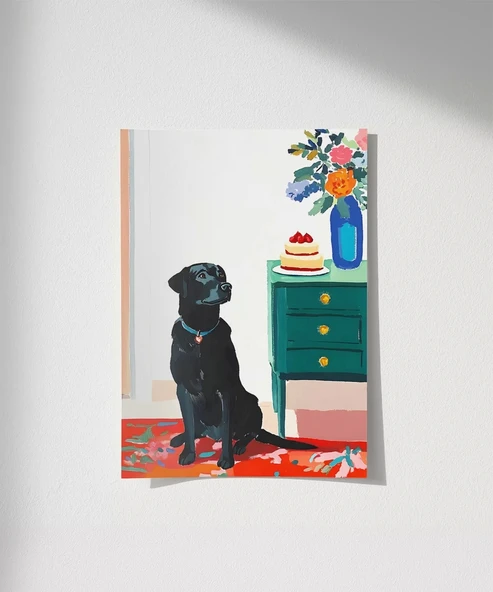 Çerçevesiz Poster Tatlıya Göz Kırpmak ürün görseli