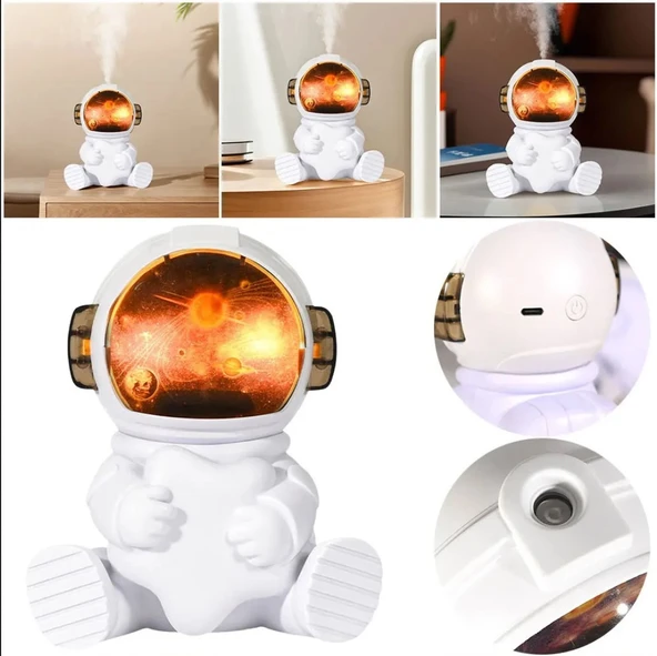 ASTRONOT 240 ML USB ULTRASONİK ODA VE ARABA HAVA NEMLENDİRİCİ BUHAR MAKİNESİ AROMA DİFİZÖRÜ - 2