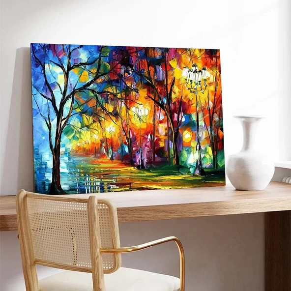 Gece Işıkları Kanvas Tablo - Resim 3