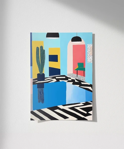 Çerçevesiz Poster Modernist Yansıma ürün görseli