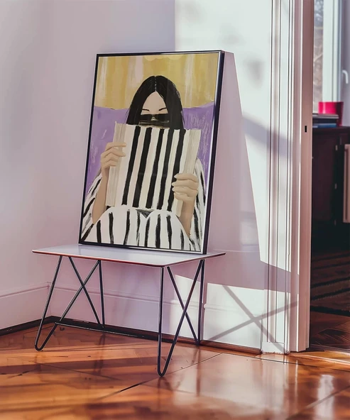 Çerçevesiz Poster Çizgili Düşünceler Serisi - Resim 3