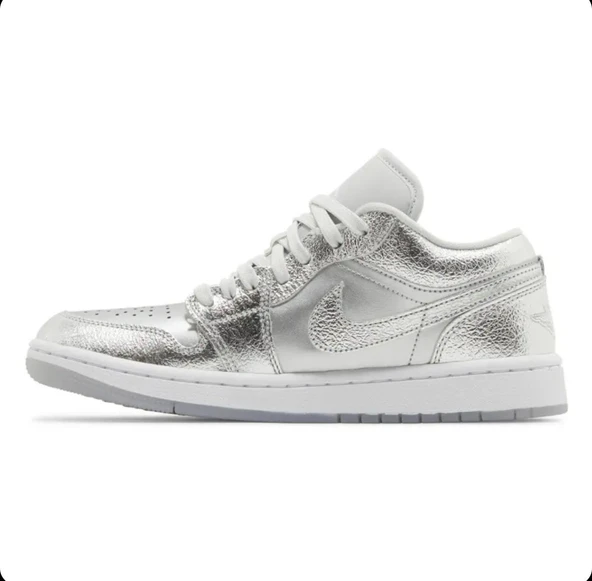 Air Jordan 1 Low SE Metallic Silver - Resim 2