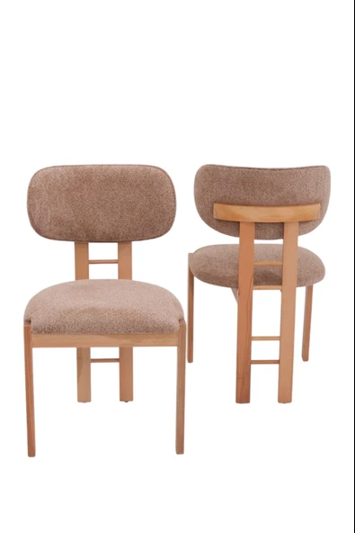 Rodi Ahşap Boyalı Yemek Sandalyesi 2 Li Set - 3