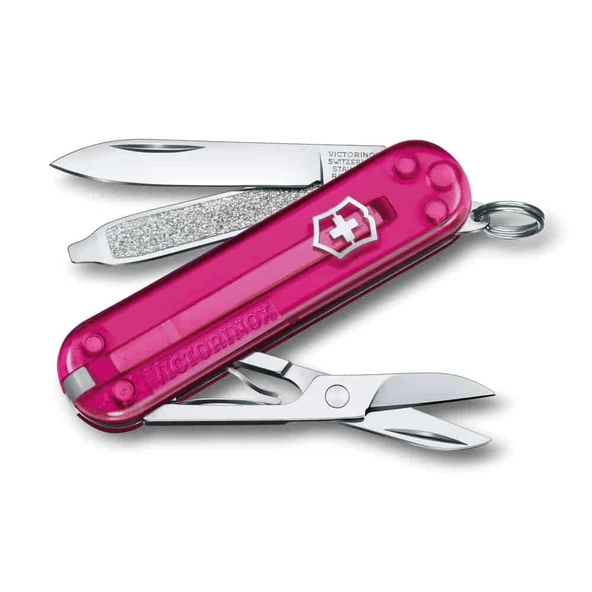 Victorinox 0.6223.T5G Classic Şeffaf Pembe Çakı ürün görseli