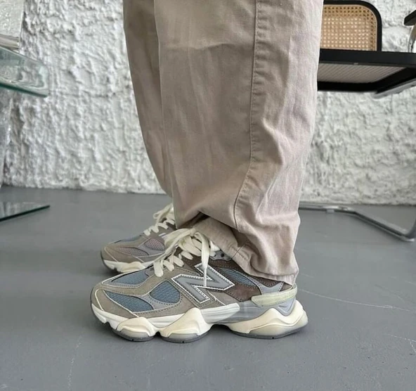 New Balance 9060 Cherry Blossom Pack Mushroom - Resim 3