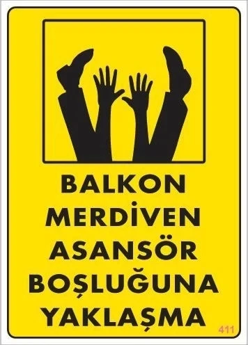 Boşluğa Yaşlaşma Uyarı Levhası 25x35 KOD:411 ürün görseli