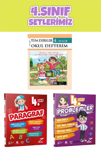 4.Sınıf Okul Defterim+Paragraf+Problem Kitabı - Resim 2