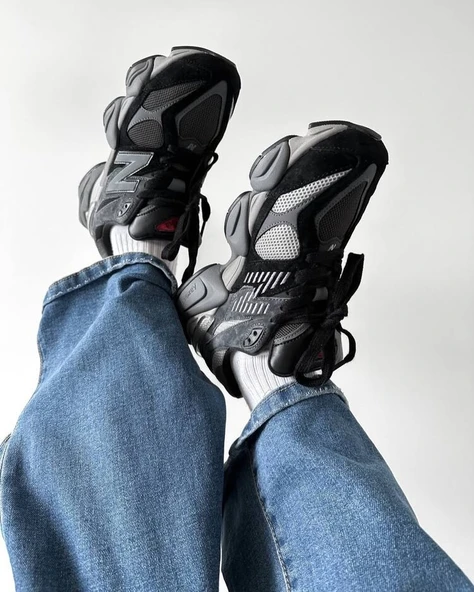 New Balance 9060 Black Castlerock Grey - 3