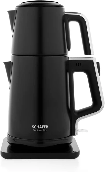 Schafer Teaform Plus Paslanmaz Çay Makinesi-Siyah ürün görseli 1
