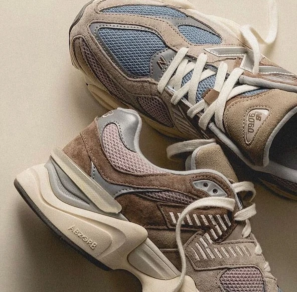 New Balance 9060 Cherry Blossom Pack Mushroom - Resim 5