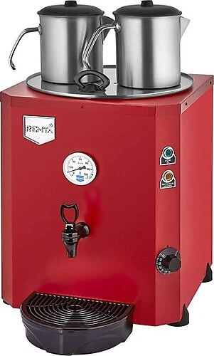 Remta 2 Demlikli 23 Lt Jumbo Çay Makinesi Şamandıralı Kırmızı - DE11S ürün görseli