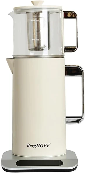 Berghoff Gem Retro Tasarım Çay Makinesi, 1,7 L, Krem Renk ürün görseli