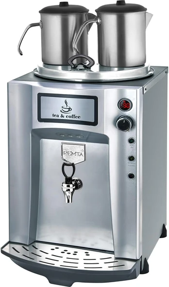 Remta DE11P Premium Çay Makinesi, 23 L, 2 Demlikli, Otomatik Isı Kontrol Sistemi, LED Aydınlatmalı Tasarım ürün görseli