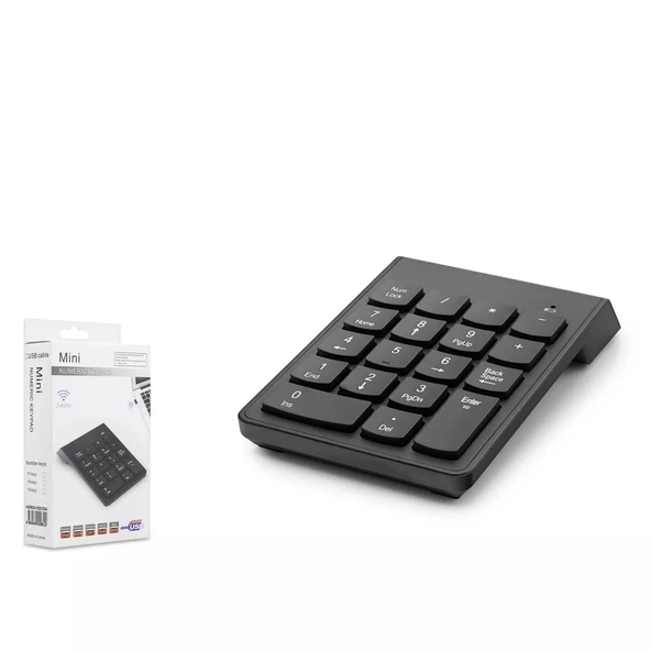 Hadron Hdx2504 Wireless Numerik Klavye Siyah ürün görseli