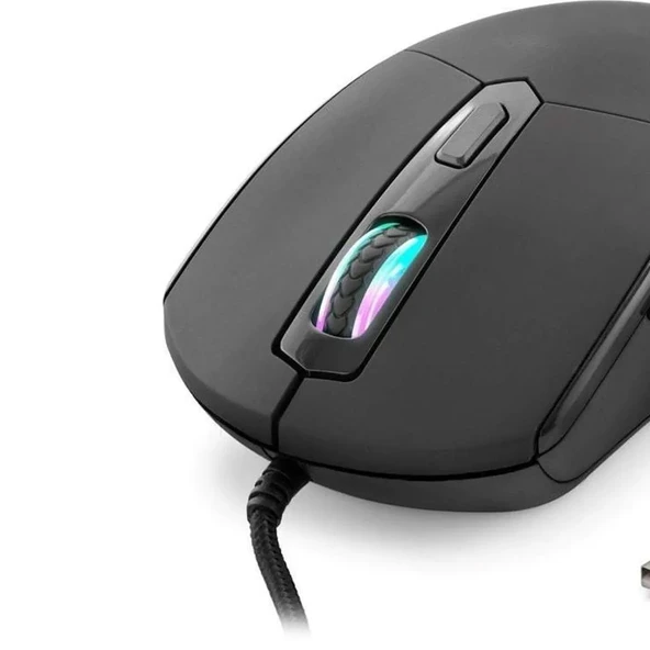 Hadron Destroyer G340 Kablolu Oyuncu Mouse Rgb 6400 Dpi 150Cm Siyah - Resim 2