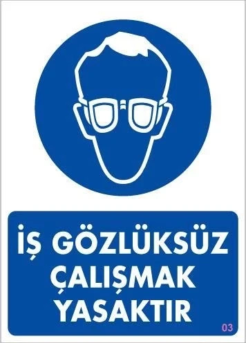 İş Koruyucu Takınız Uyarı Levhası 25x35 KOD:3 ürün görseli