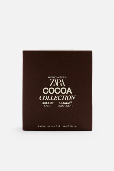 ZARA COCOA 01 COLLECTION SPIRIT&ZARA COCOA 02 COLLECTION INDULGENT EDP 2X100 ML - 2