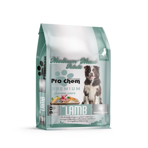 Pro Chem Medium Maxi Yetişkin Kuzu Etli Köpek Maması 10 KG - 1