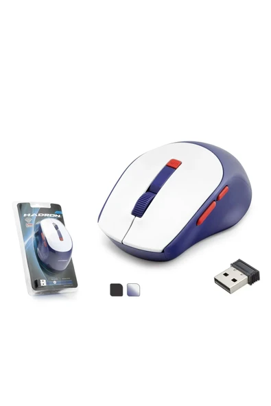 Hadron Hdx3408 Wireless Mouse 600/1600Dpi MAVİ-BEYAZ ürün görseli