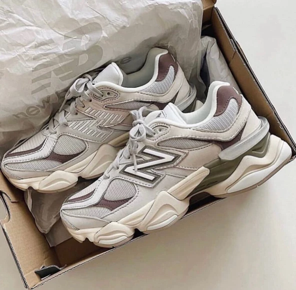 New Balance 9060 Grey Matter Timberwolfsen - Resim 5