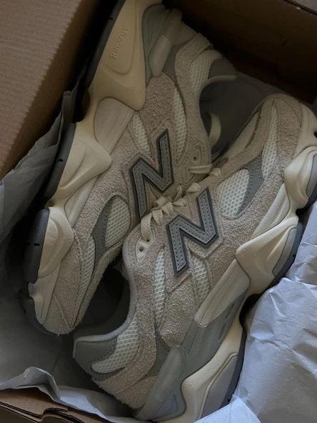 New Balance 9060 Suede Pack Sea Salt - Resim 5