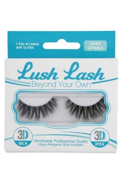 Lush Lash 3d Ipek Kirpikler Lu 625 - Resim 3