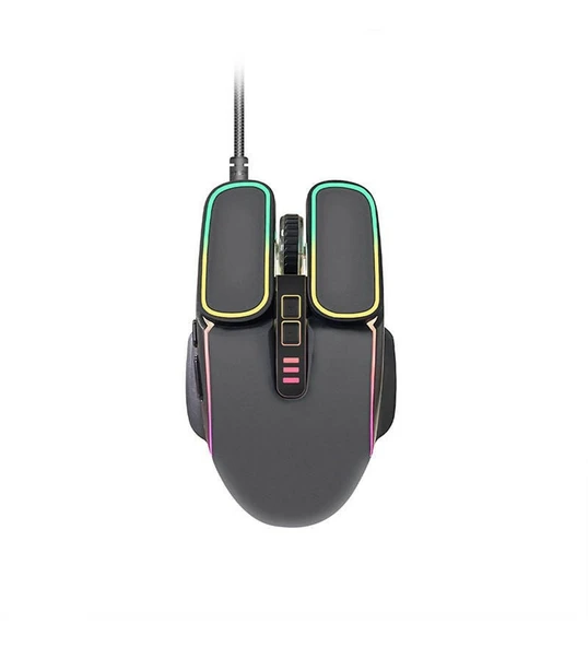 Hadron Bomber G350 Kablolu Oyuncu Mouse Rgb 6400 Dpi 150Cm Siyah - Resim 4