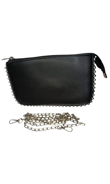 Kadın Ayarlanabilir Askılı Boncuk Detaylı El Ve Omuz Çantası - 6