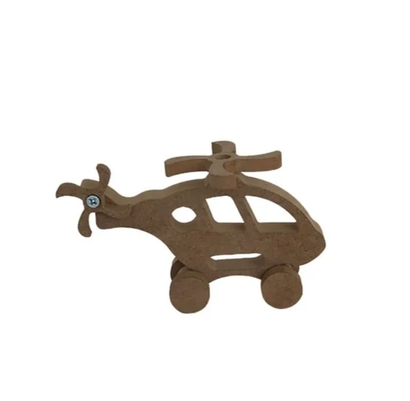 Ahşap Oyuncak Helikopter - 2