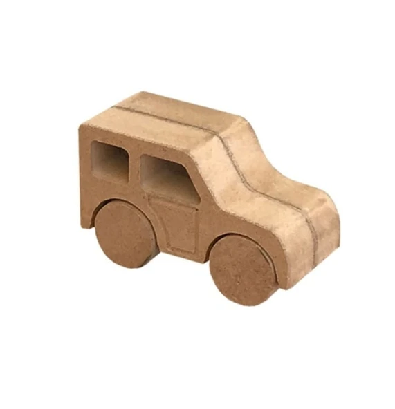 Ahşap Oyuncak 6 Araba Seti 6 Boya Seti Ve Fırça Hediyeli - 6