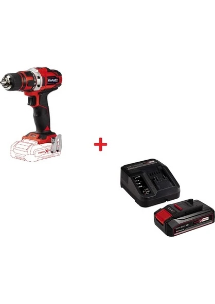 Einhell TE-CD 18/40 Li 1x2.5 Ah Starter Kit Akülü Vidalama Makinesi - Resim 2