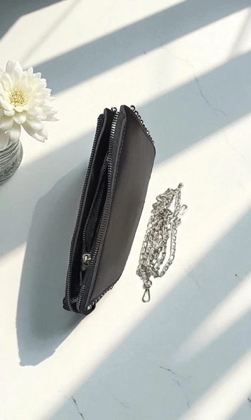 Kadın Ayarlanabilir Askılı Boncuk Detaylı El Ve Omuz Çantası - 5