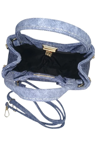 Kadın Ayarlanabilir Askılı Kot El Ve Omuz Çantası - 3