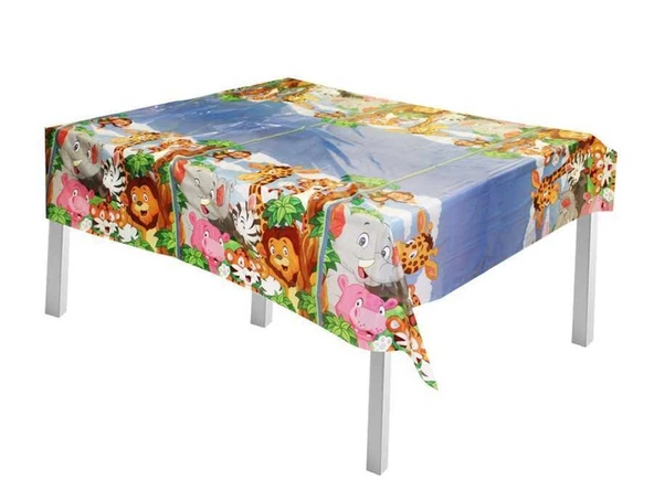 Safari Temalı İyi ki Doğdun Banner ve Masa Örtüsü - Resim 3