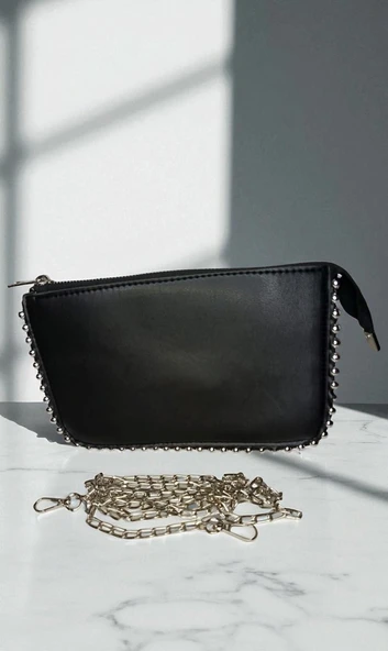 Kadın Ayarlanabilir Askılı Boncuk Detaylı El Ve Omuz Çantası - 4