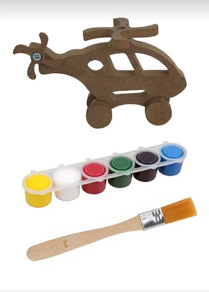Ahşap Oyuncak Helikopter