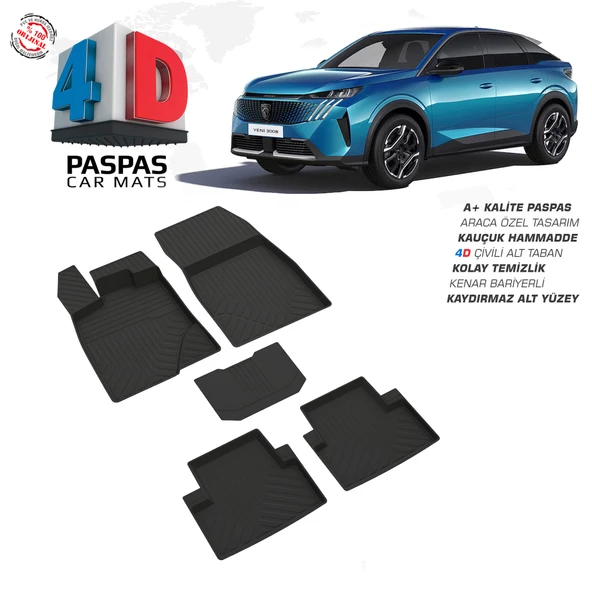 Peugeot 3008 Hybrid 4D Havuzlu Paspas 2024 Model Ve Sonrası ürün görseli 1