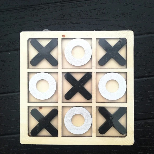 Ahşap Tic Tac Toe Oyunu ürün görseli 1
