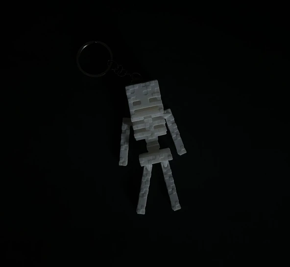 Pixel İskelet Anahtarlık ürün görseli 1